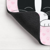 眠い子猫|タキシード マウスパッド (コーナー)