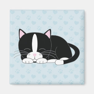 眠い子猫 タキシード マグネット