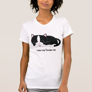 眠い子猫{タキシード} Tシャツ