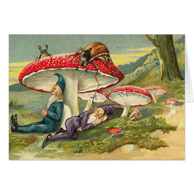 眠い小妖精や小人 (正面横)