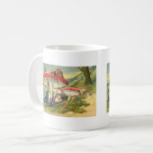 眠い小妖精や小人 コーヒーマグカップ (正面左)