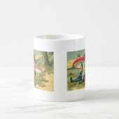 眠い小妖精や小人 コーヒーマグカップ (中央)