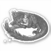 眠い恐竜 シール (正面)