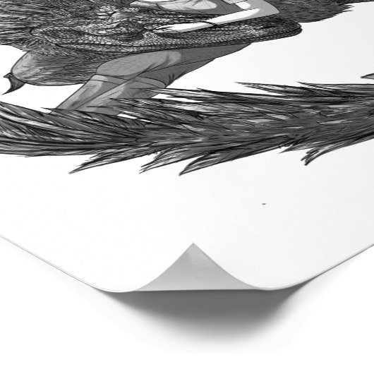 眠い恐竜 ポスター (角)