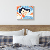 眠い日 キャンバスプリント (インサイチュ (寝室))