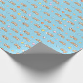 眠い時間の怠惰パターン ラッピングペーパー (角)