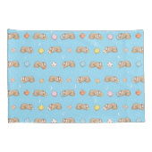 眠い時間の怠惰パターン 枕カバー (裏面-右)