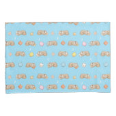 眠い時間の怠惰パターン 枕カバー (正面右)