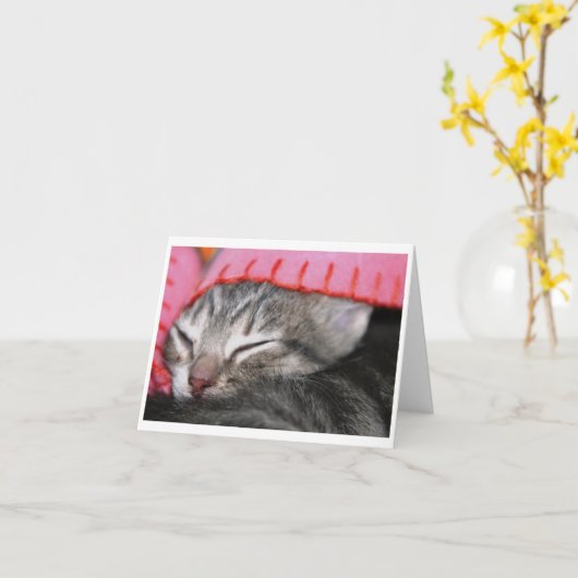 眠い時間 カード (黄色い花)