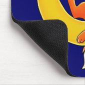 眠い月のキツネ マウスパッド (コーナー)