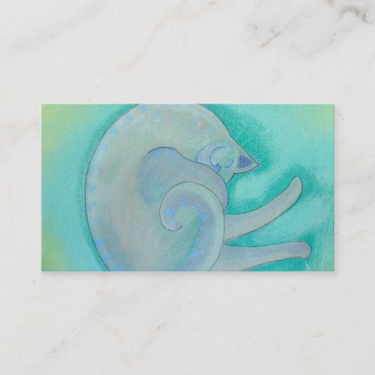 眠い灰色猫 名刺 (正面)