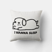 眠い犬のクッション クッション (裏面)