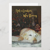 眠い犬は生き物ではなくクリスマスを揺らしていた シーズンカード (正面/裏面)