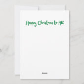 眠い犬は生き物ではなくクリスマスを揺らしていた シーズンカード (裏面)