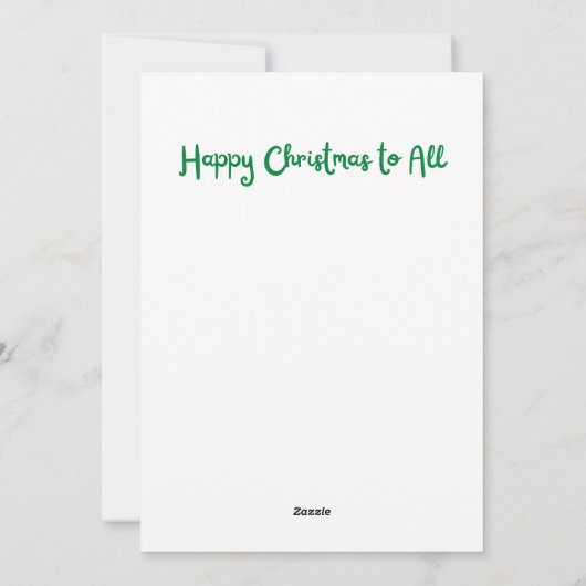 眠い犬は生き物ではなくクリスマスを揺らしていた シーズンカード (裏面)