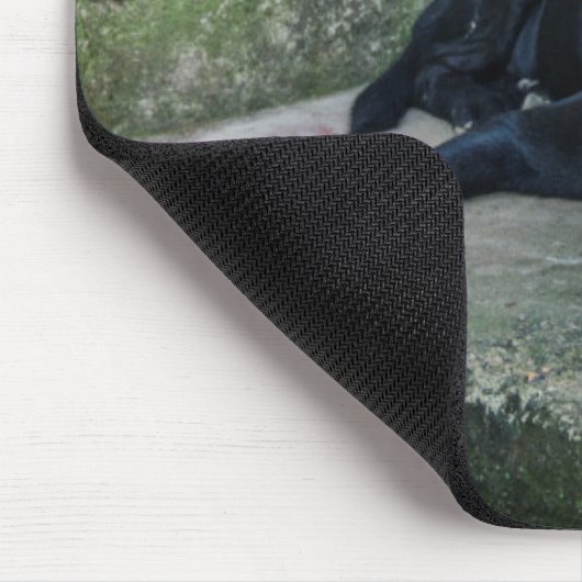 眠い犬 マウスパッド (コーナー)