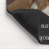 眠い猟犬の子犬のmousepad マウスパッド (コーナー)