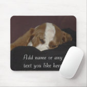 眠い猟犬の子犬のmousepad マウスパッド (マウス)