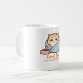 眠い猫に食べさせて放置でOK コーヒーマグカップ (正面左)
