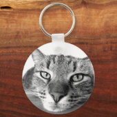 眠い猫 キーホルダー (正面)