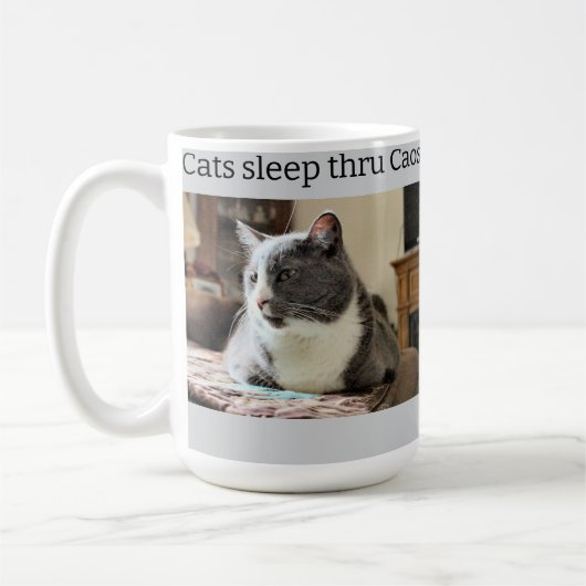 眠い猫 コーヒーマグカップ (左)