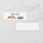 眠い猫 スキニー名刺 (正面/裏面)