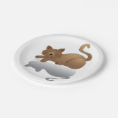 眠い猫 ペーパープレート (アングル)