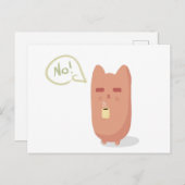 眠い猫 ポストカード (正面/裏面)