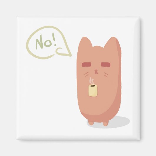 眠い猫 マグネット (正面)