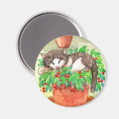 眠い猫 マグネット (正面/裏面)