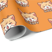 眠い猫 ラッピングペーパー (ロールコーナー)