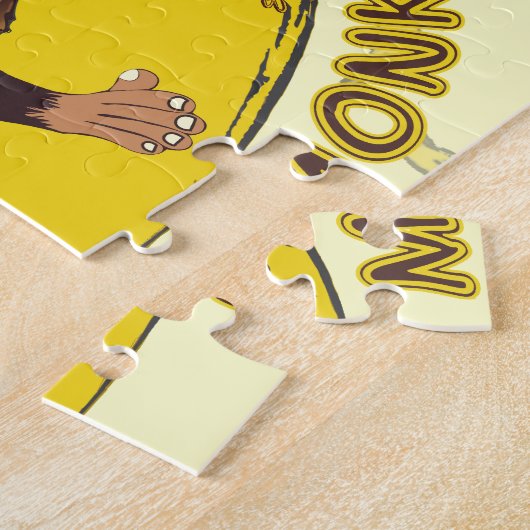 眠い猿 ジグソーパズル (側面)