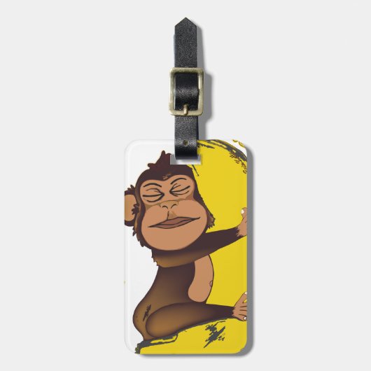 眠い猿 ラゲッジタグ (正面縦)