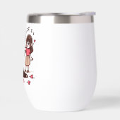 眠い男の子と花の女の子 (左面)