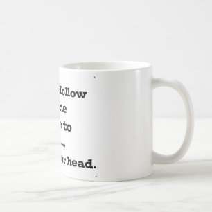 眠い空のあなたの頭部を失って下さい コーヒーマグカップ