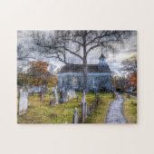 眠い空の古いオランダ教会 ジグソーパズル (横)