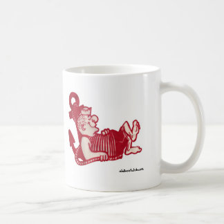 眠い船員の陶磁器のマグ コーヒーマグカップ