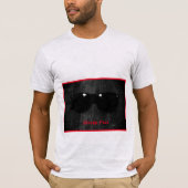 眠い顔:アッシュグレー – コットンTシャツ Tシャツ (正面)