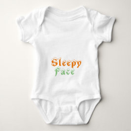 眠い顔: ベビーボディスーツ