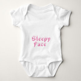 眠い顔: ベビーボディスーツ