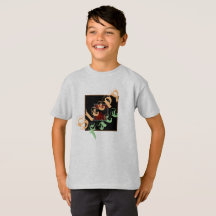 眠い顔:男の子のTシャツ