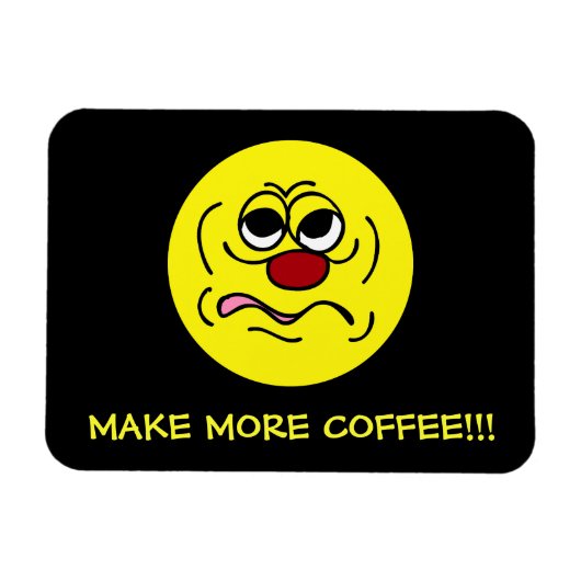 眠い顔Grumpey マグネット (横)