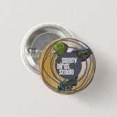 眠い鳥のスタジオボタン1 缶バッジ (正面&裏面)