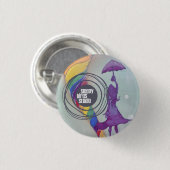 眠い鳥のスタジオボタン3 缶バッジ (正面&裏面)