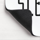 眠い。タイポグラフィ マウスパッド (コーナー)