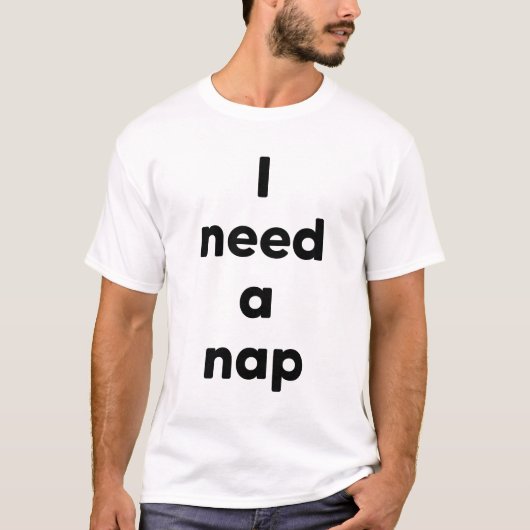 眠い Tシャツ (正面)