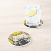 眠いFrenchie コースター (側面)