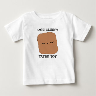 眠いtaterの幼児のTシャツ ベビーTシャツ