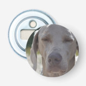 眠いWeimaraner 栓抜き (正面)