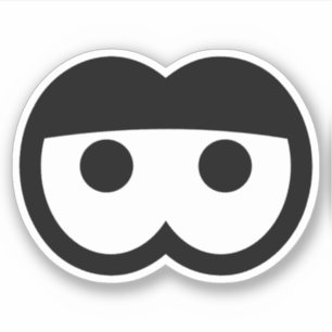 眠おもしろいい漫画の眼球ビニール シール